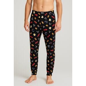 SAXX Snooze Men’s Relaxed Fit Modal Lounge Pants Black Size S Ultra Soft NWT